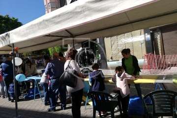 Desangelada clausura de la campaña de recogida juguetes en Telde (Foto Antonio Alí y TA)